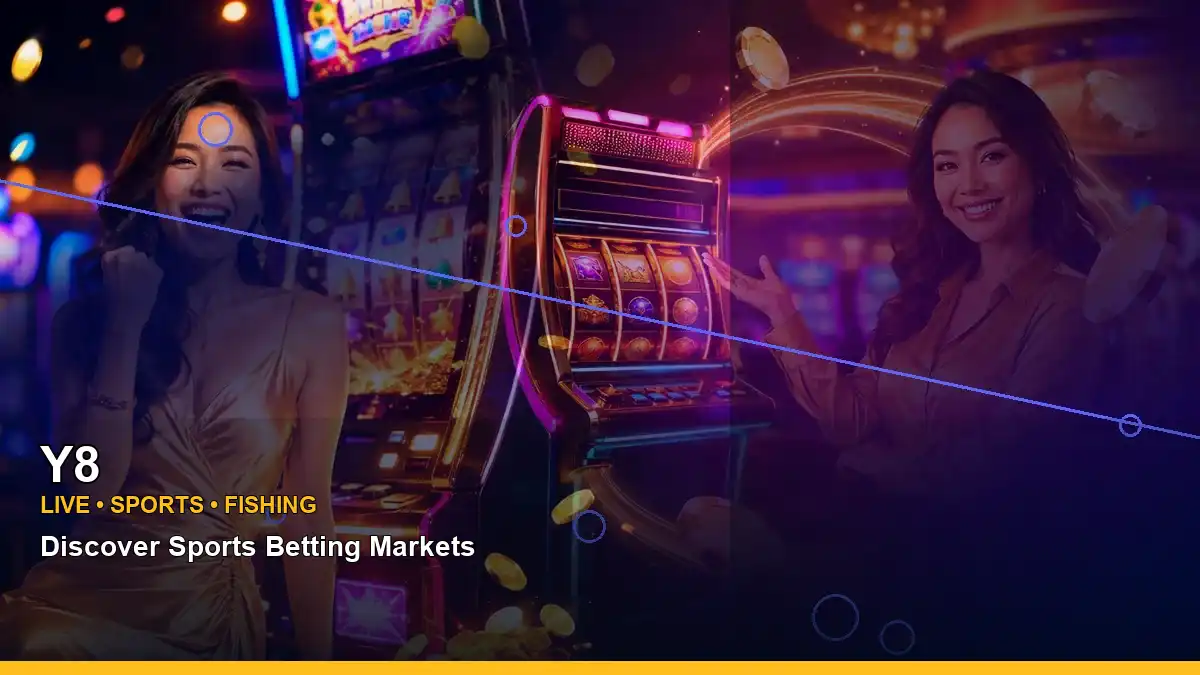 Y8 night online slot games featuring an adult Filipina casino host with a left close-up composition